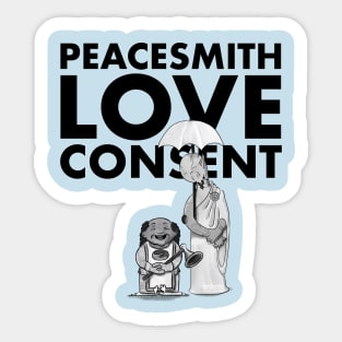 Peacesmith Love Consent Sticker